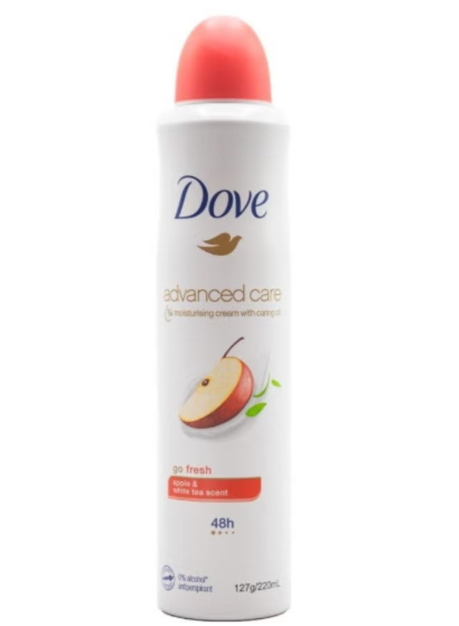 دوف بخاخ مزيل العرق دوف جو فريش برائحة التفاح والشاي الأبيض للنساء، 250 مل (عبوة من 6 قطع) - Image 2