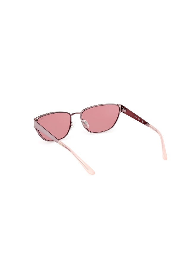 GUESS Gu7903 Cat Metal Sunglasses For women size 57, Mauve - Image 3