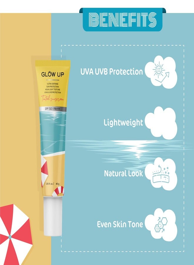 جلو اب واقي شمس ملون بعامل حماية 50 | حماية من الأشعة فوق البنفسجية بنوعيها UVA وUVB | خفيف الوزن | لبشرة موحدة اللون ومشرقة | مناسب لجميع أنواع البشرة | مع عامل حماية 50 وPA+++ | 40 غرام - Image 3