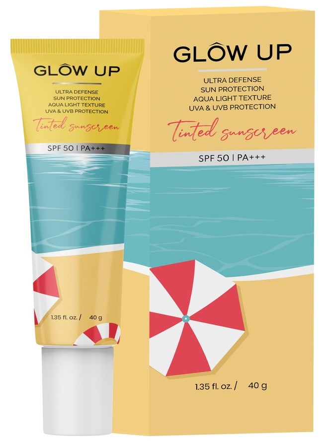 جلو اب واقي شمس ملون بعامل حماية 50 | حماية من الأشعة فوق البنفسجية بنوعيها UVA وUVB | خفيف الوزن | لبشرة موحدة اللون ومشرقة | مناسب لجميع أنواع البشرة | مع عامل حماية 50 وPA+++ | 40 غرام - Image 1