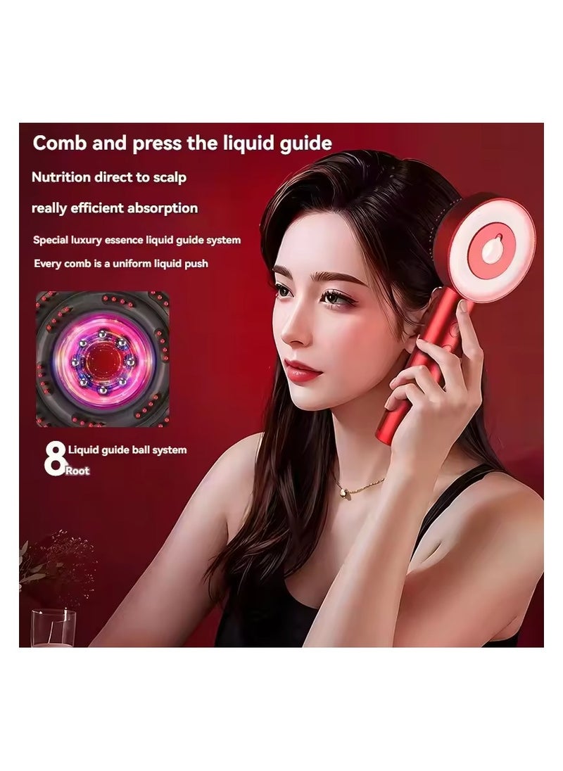Generic Hair Comb Massage Red And Blue Light Medicated Massage Comb Hair Skin Medicated Anti-Hair Loss  - Image 3