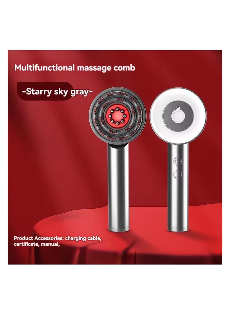 Generic Hair Comb Massage Red And Blue Light Medicated Massage Comb Hair Skin Medicated Anti-Hair Loss  - Image 4