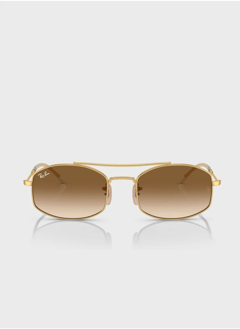 Ray-Ban 0Rb3719 Oval Sunglasses