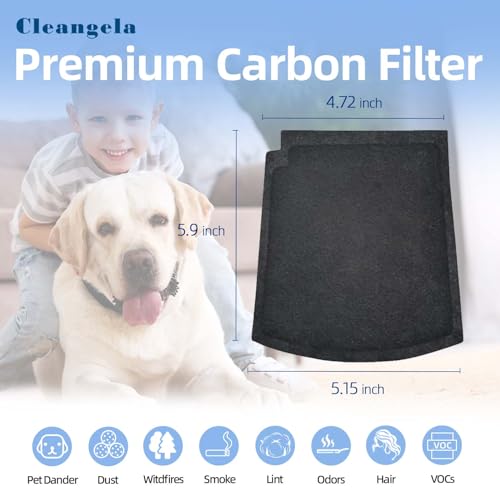 Cleangela True Air Replacement Filters Compatible with Hamilton Beach TrueAir Purifier Odor Eliminators - 04383 04384 04530G 04530GM 04531GM 04532GM - Image 5