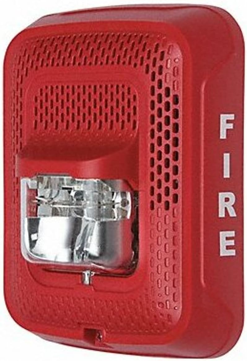 System Sensor P2RL Horn Strobe - Red Fire Alarm Device - Image 1