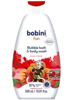 Bobini Bobini Fun Bubble Bath&Body Wash Raspberry 500Ml 