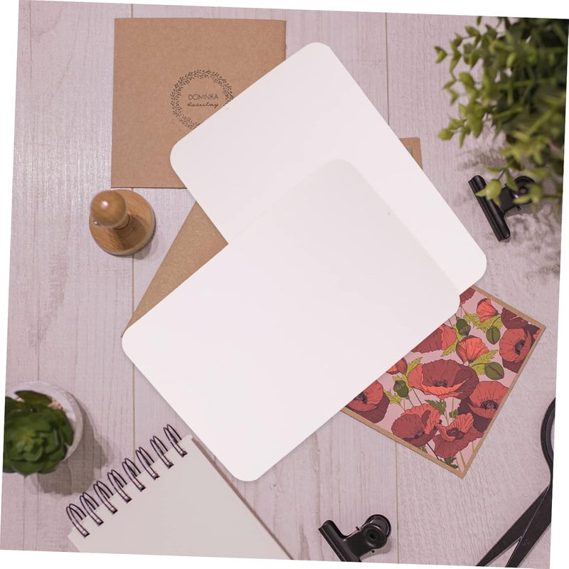 Uonlytech 50pcs Vintage Blank Kraft Paper Greeting Cards for Messages Festival Blessings and Special Occasions Creative Retro Design Excellent Craftsmanship - Image 3