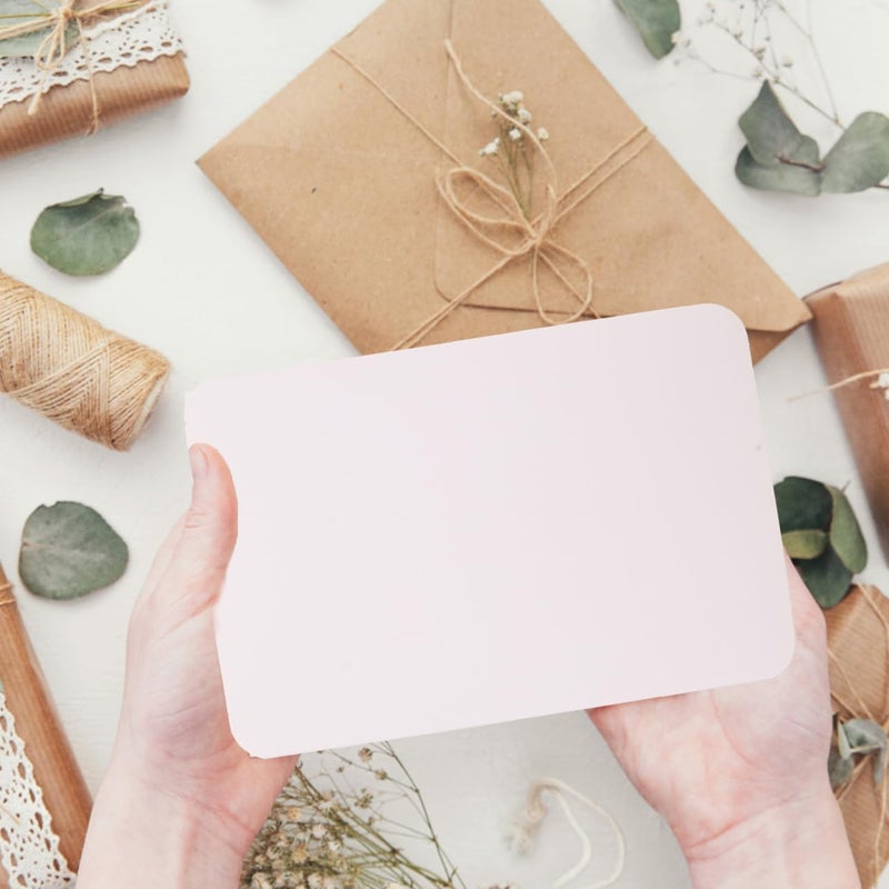 Uonlytech 50pcs Vintage Blank Kraft Paper Greeting Cards for Messages Festival Blessings and Special Occasions Creative Retro Design Excellent Craftsmanship - Image 5