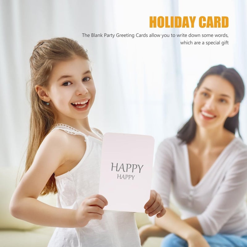 Uonlytech 50pcs Vintage Blank Kraft Paper Greeting Cards for Messages Festival Blessings and Special Occasions Creative Retro Design Excellent Craftsmanship - Image 4
