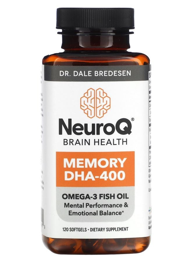LifeSeasons NeuroQ Brain Health Memory DHA-400 120 Softgels