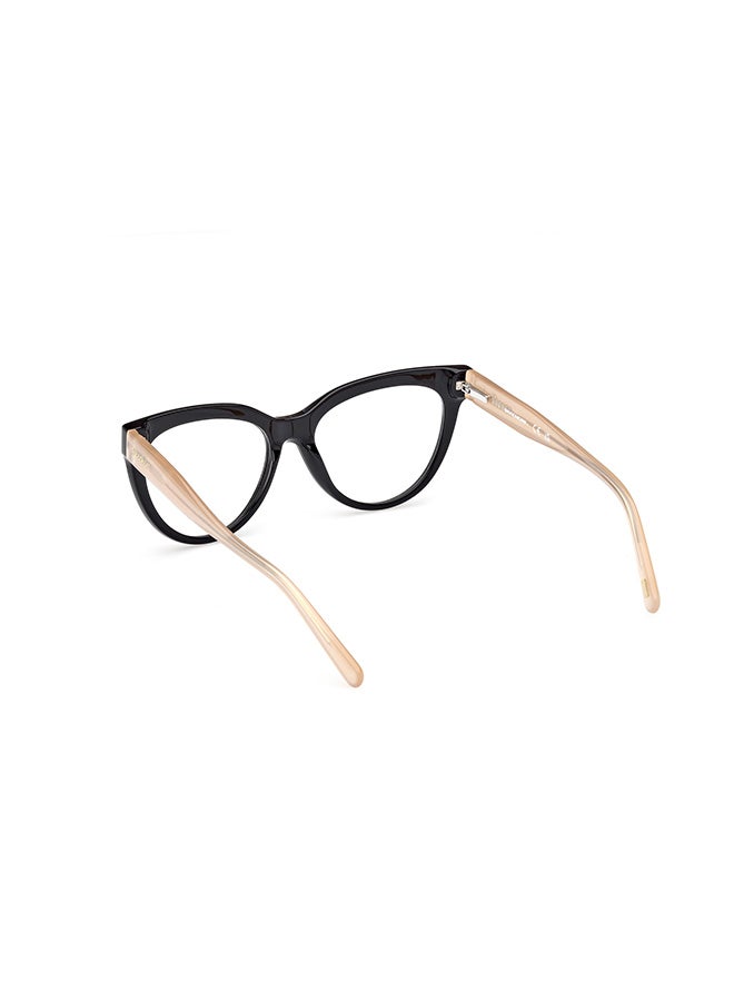 SKECHERS Women's's Cat Eye Eyeglass Frames Shiny Black SKECHERS SE5010400153 53 mm - Image 3