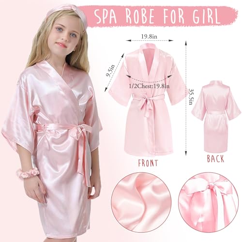 Golray Gifts for Teen Girls Kids -13 Pcs Teenage Girl Basket with Satin Pillowcase/Spa Robe/Journal/Mug, Christmas Birthday Gifts Set for Women Daughter Sister Tween Toy Age 10 11 12 14-18 - Image 3