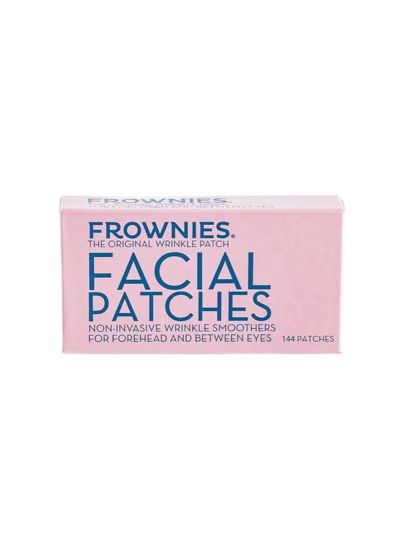 Frownies Forehead and Between the Eyes Facial Patches - Hypoallergenic Patches to Smooth & Soften Forehead Horizontal & Eleven Lines - For Overnight Use, 144 count - Image 1
