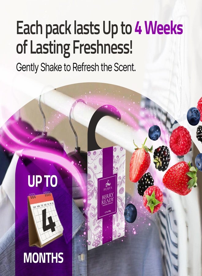 Perfa Closet Deodorizer for Women (6-Pack) | Berry Closet Freshener | Small Space Air Freshener For Wardrobe, Closets, Drawers, Small Spaces | Long-Lasting Drawer Sachets | Scented Air Freshener | By Perfa - Image 3