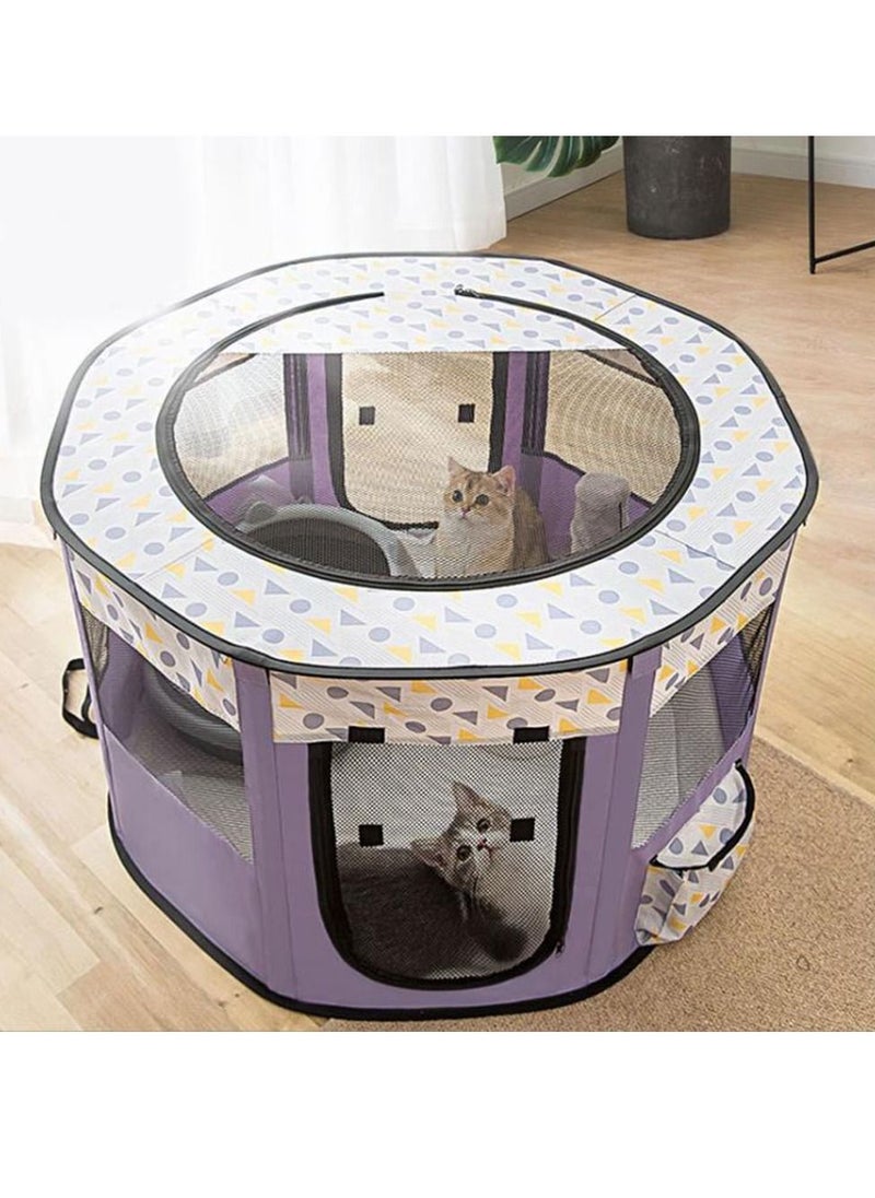Arabest - Portable Foldable Pet Tent Brown - Image 1