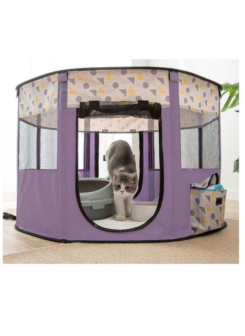 Arabest - Portable Foldable Pet Tent Brown - Image 1