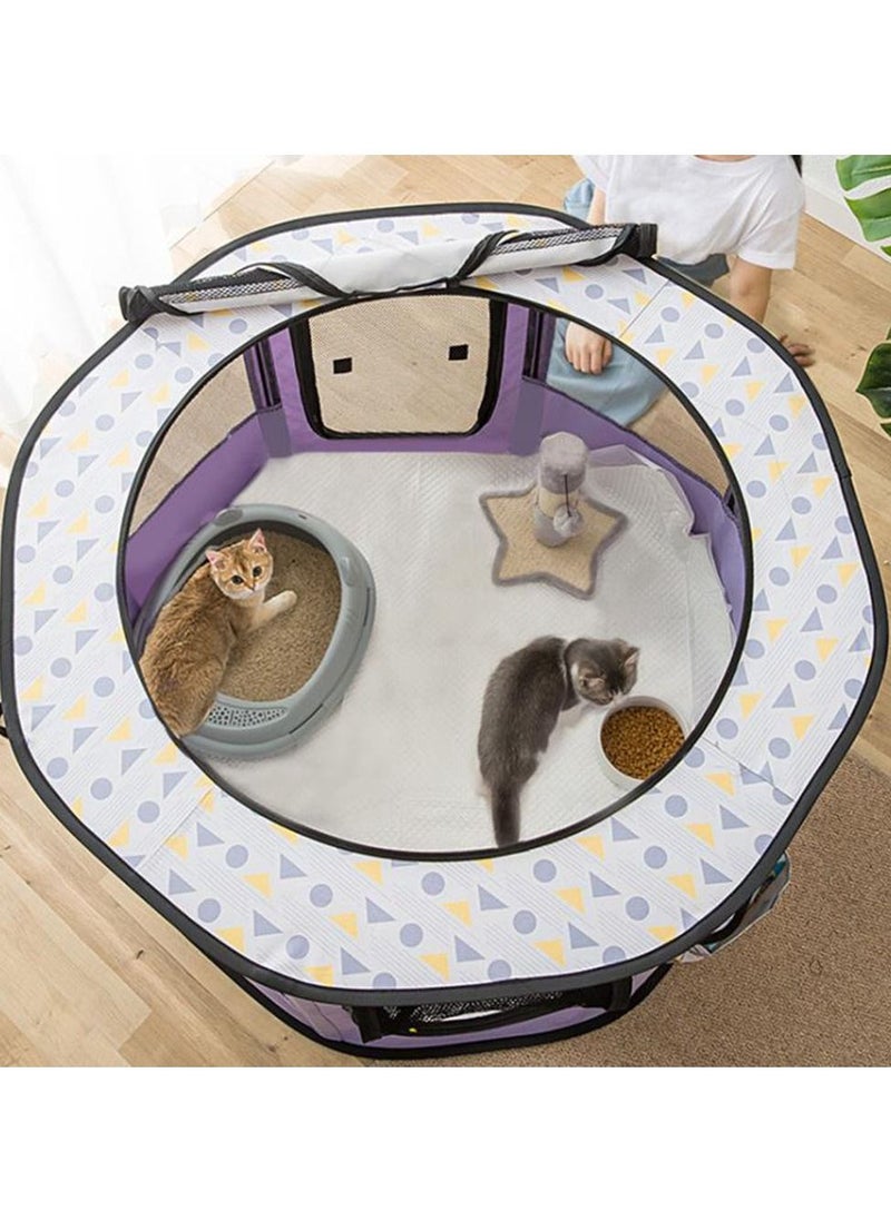 Arabest - Portable Foldable Pet Tent Brown - Image 1