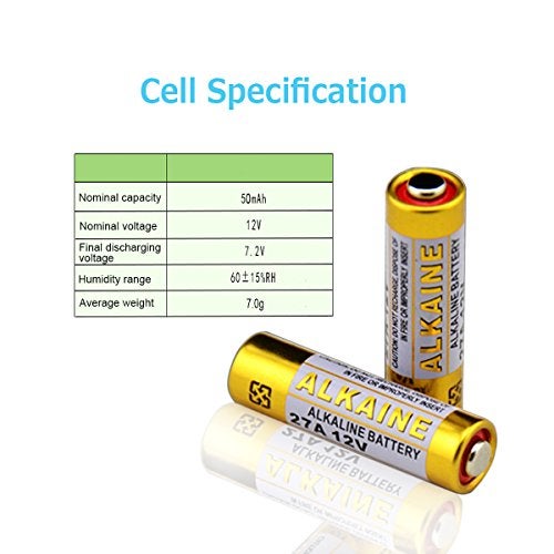 LiCB A27 27A 12V Alkaline Battery (5-Pack) - Image 2