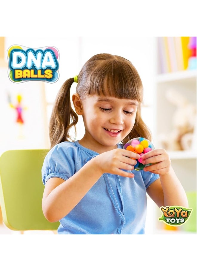 YoYa Toys YoYa Toys DNA Balls - Fidget Toy Stress Ball - Colorful Soft Squishy - Mental Stimulation, Clarity & Focus Tool - Fun for Any Age - 3 Pack  - Image 2