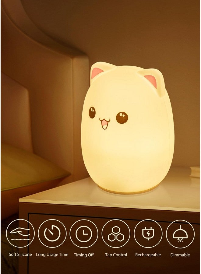 UNEEDE Capybara Night Light, Cute Animal Silicone Nursery Night Light Rechargeable Table Lamp Bedside Lamp with Touch Sensor for Bedrooms, Living Room - Image 5