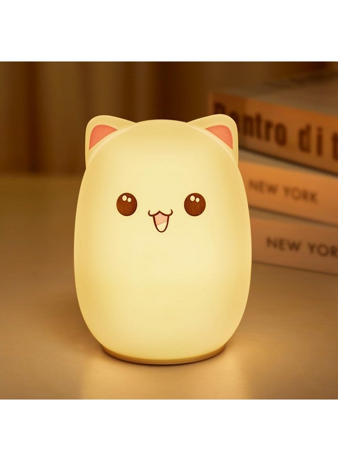 UNEEDE Capybara Night Light, Cute Animal Silicone Nursery Night Light Rechargeable Table Lamp Bedside Lamp with Touch Sensor for Bedrooms, Living Room - Image 1