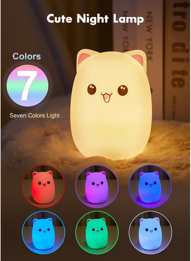 UNEEDE Capybara Night Light, Cute Animal Silicone Nursery Night Light Rechargeable Table Lamp Bedside Lamp with Touch Sensor for Bedrooms, Living Room - Image 4