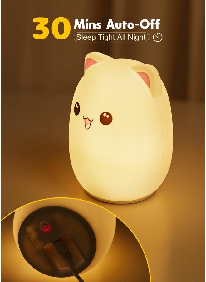 UNEEDE Capybara Night Light, Cute Animal Silicone Nursery Night Light Rechargeable Table Lamp Bedside Lamp with Touch Sensor for Bedrooms, Living Room - Image 3