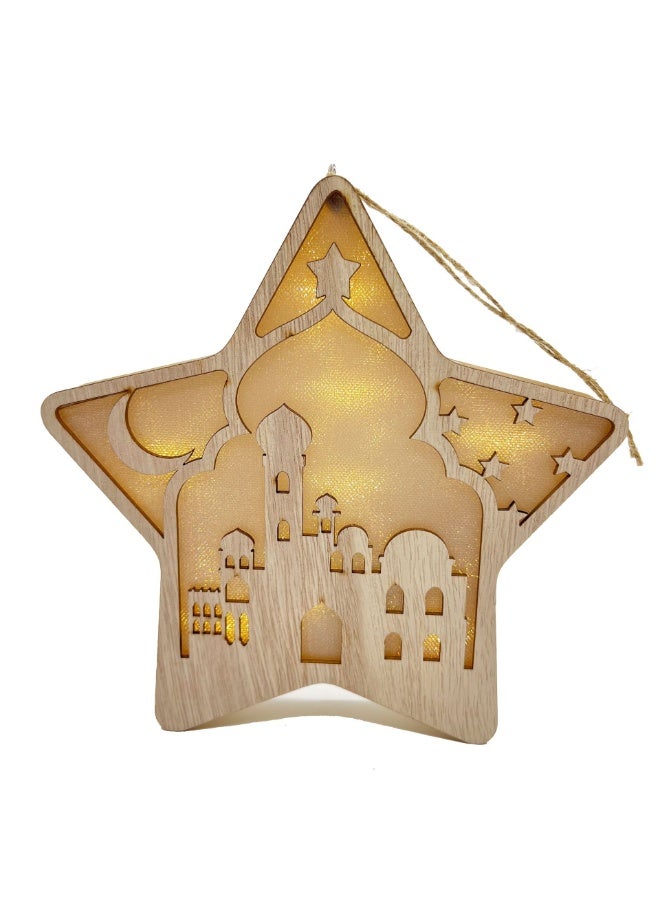 Nariele Wooden Atmosphere Shaped Lamp For Bedroom - Image 1