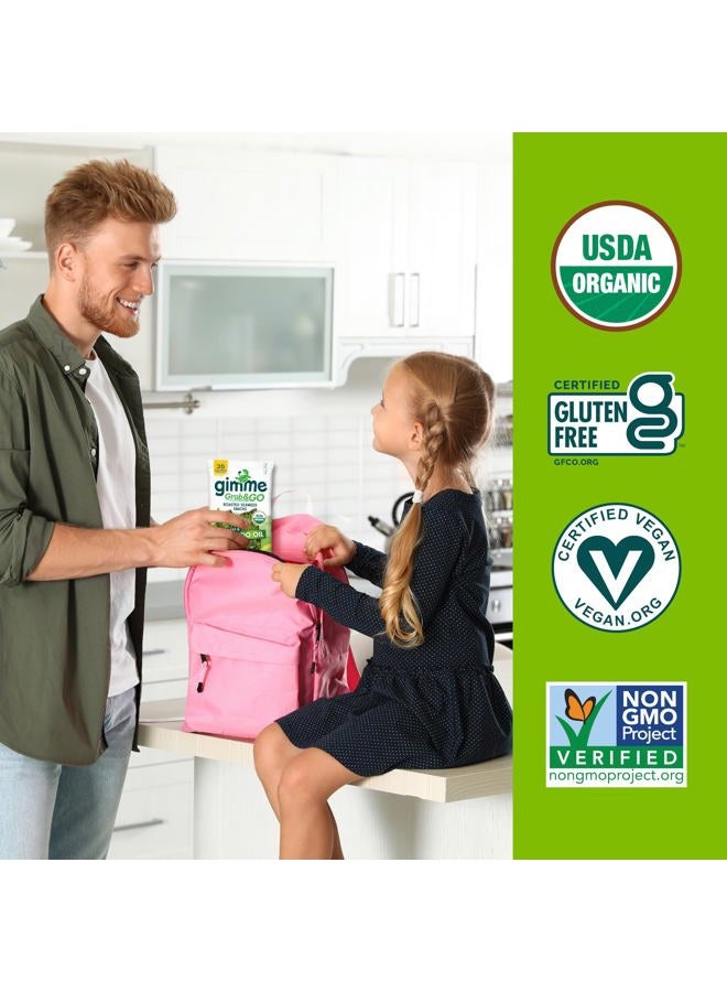 Gimme وجبات خفيفة من الأعشاب البحرية المحمصة العضوية الممتازة من جيمي، ملح البحر وزيت الأفوكادو، 5 قطع بدون صينية، كيتو، نباتي، خالي من الغلوتين، مصدر لأوميغا 3، وجبة خفيفة صحية أثناء التنقل للأطفال والبالغين - Image 3