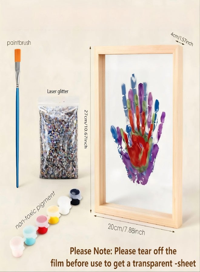 Aryiten Hand Casting Kit for Family – DIY Hand Mold Kit with Natural Wood Frame, Non-Toxic Paints, Baby Handprint & Footprint Kit for New Parents, Couples, Adoption Gifts (Wood) - Image 4