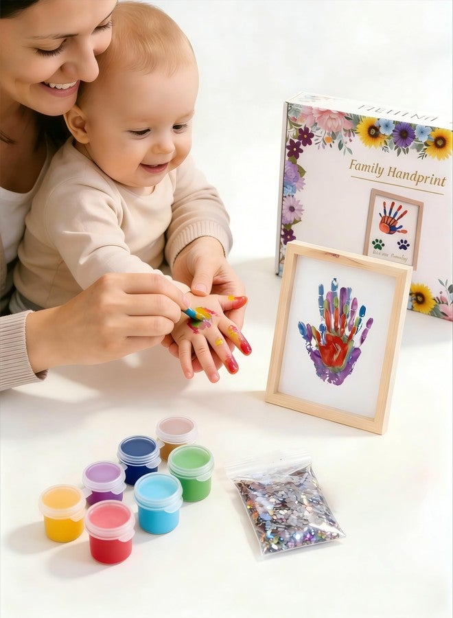 Aryiten Hand Casting Kit for Family – DIY Hand Mold Kit with Natural Wood Frame, Non-Toxic Paints, Baby Handprint & Footprint Kit for New Parents, Couples, Adoption Gifts (Wood) - Image 3