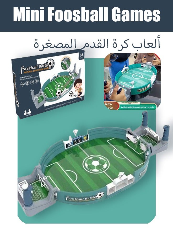 Mini Foottball Games,Two-Person Battle Table Football Table Game Kidsren's Football Game Family Interactive Football Field Toy,Table Top Foosball Desktop Sport Board Game for Adults Kids Family Game - Image 1