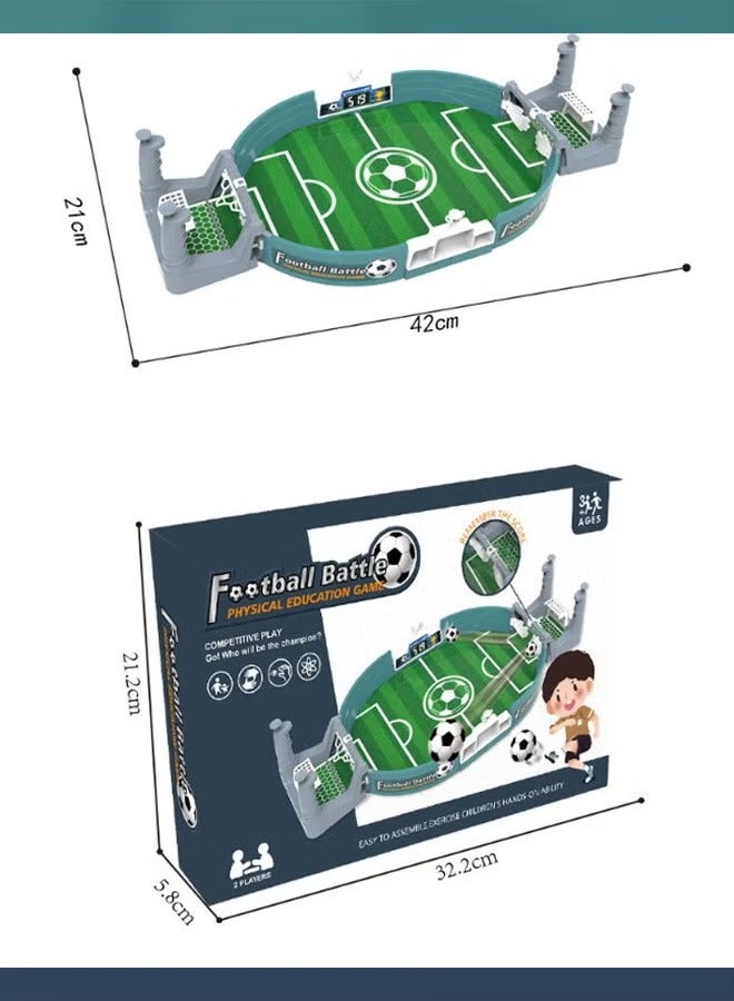 Mini Foottball Games,Two-Person Battle Table Football Table Game Kidsren's Football Game Family Interactive Football Field Toy,Table Top Foosball Desktop Sport Board Game for Adults Kids Family Game - Image 2