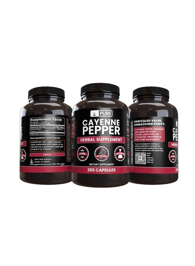 PURE ORIGINAL INGREDIENTS PURE ORIGINAL INGREDIENTS Cayenne Pepper (365 Capsules) No Magnesium Or Rice Fillers, Pure, Lab Verified - Image 4