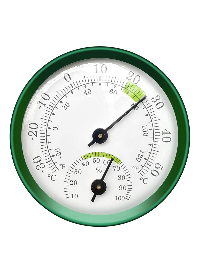 سيوسي مصغرة ترمومتر داخلي و humidimeter - مصغرة ترمومتر humidimeter التناظرية رصد درجة الحرارة ، ومناسبة لتزيين خزانات المياه في الاحتباس الحراري في غرف الجدران المنزلية ، دون الحاجة إلى بطاريات - Image 1