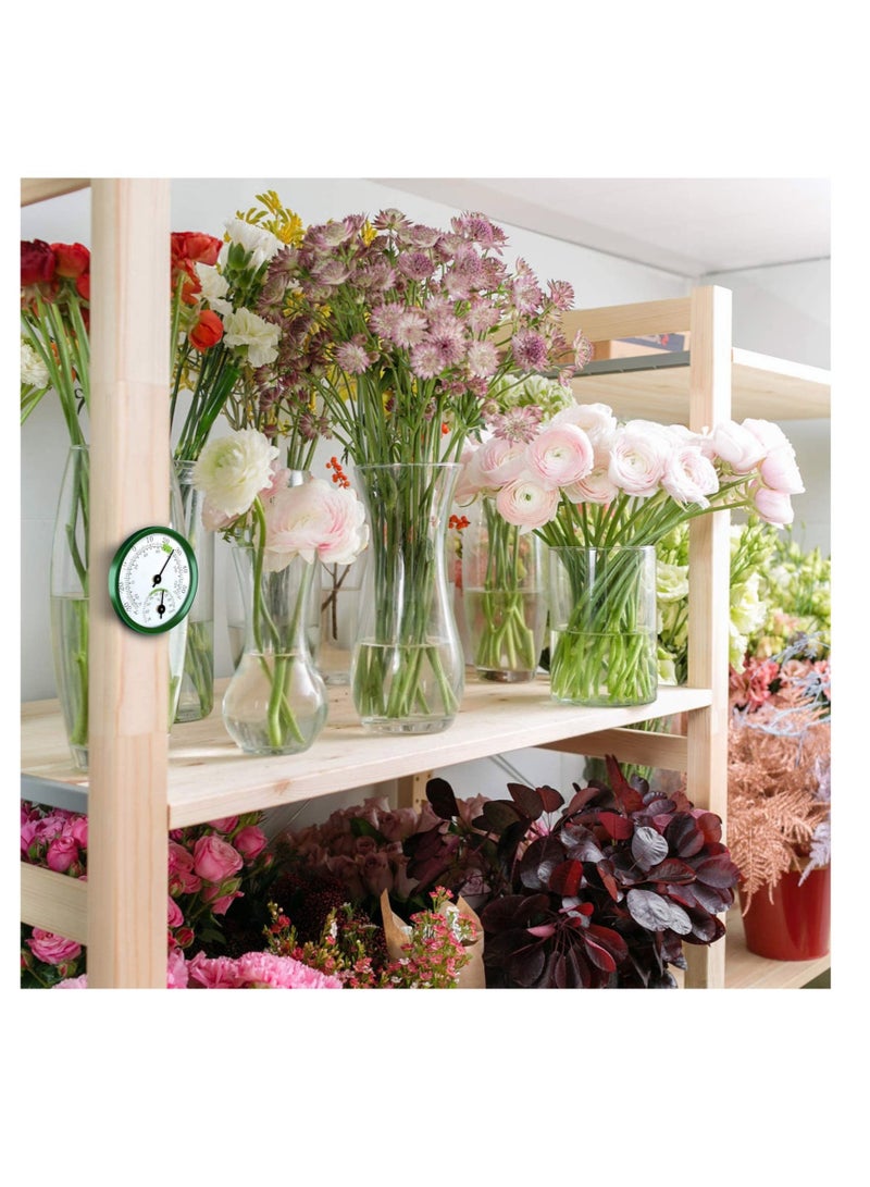 سيوسي مصغرة ترمومتر داخلي و humidimeter - مصغرة ترمومتر humidimeter التناظرية رصد درجة الحرارة ، ومناسبة لتزيين خزانات المياه في الاحتباس الحراري في غرف الجدران المنزلية ، دون الحاجة إلى بطاريات - Image 5