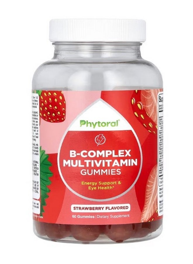 Phytoral B Complex Multivitamin Gummies Strawberry  60 Gummies  - Image 1