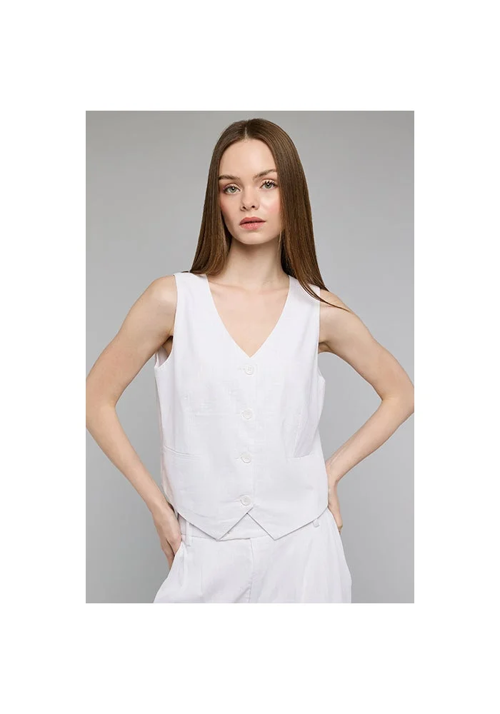 R&b Solid V-Neck Waistcoat