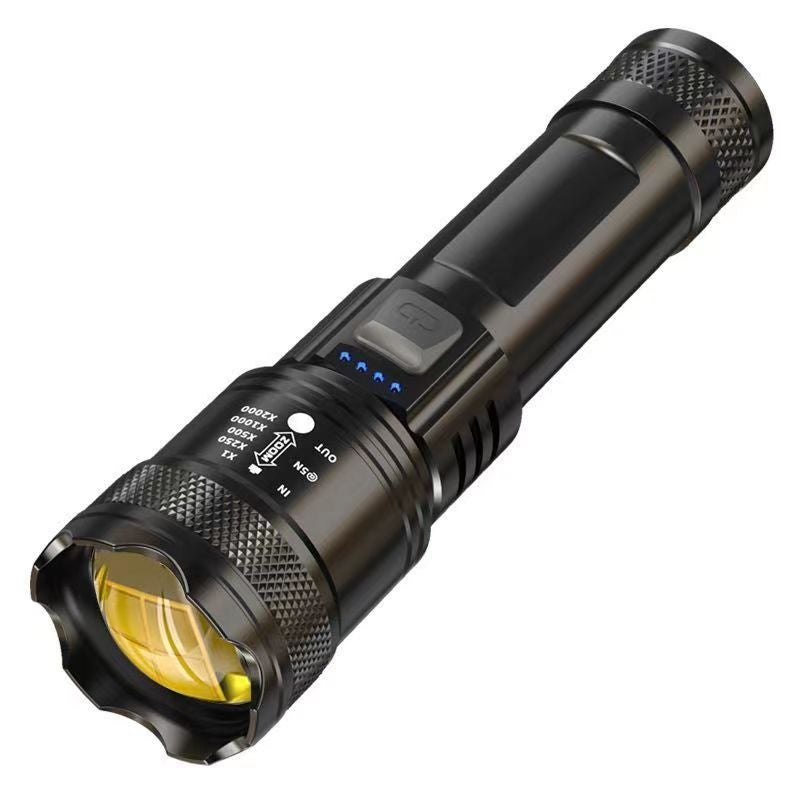 Generic New super light long-range flashlight outdoor patrol spotlight long-range zoom Aurora gun large floodlight 824 - Image 2