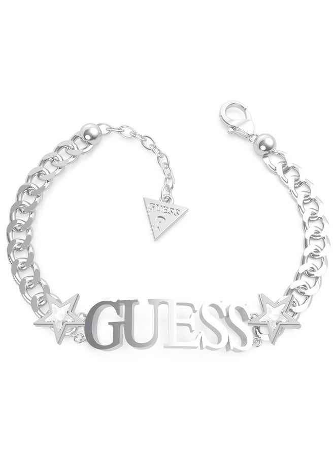 GUESS Chain Logo & Stars Bracelet 