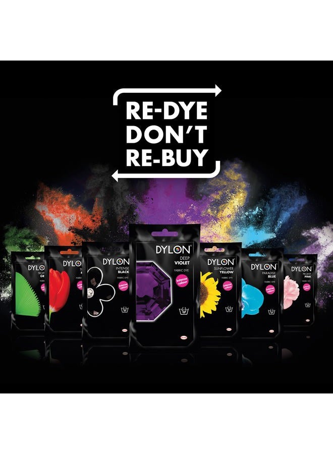 DYLON Hand Dye, Fabric Dye Sachet for Clothes & Soft Furnishings, 50g - Navy Blue - Image 5