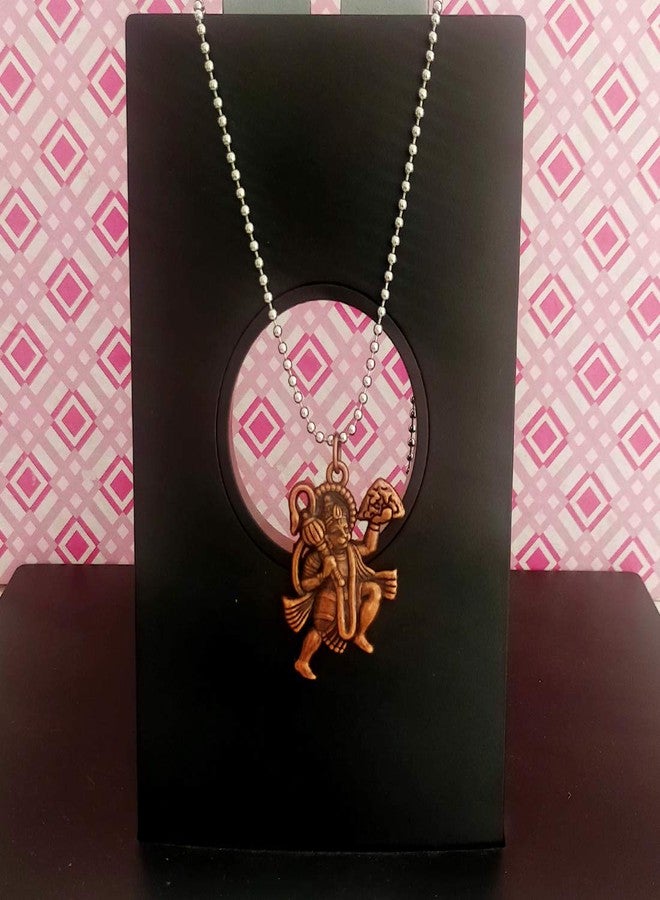 Sullery Religious Jewelry Pawan Putra Hanuman Bajrangbali Copper Brass,Zinc Metal 01 Necklace Pendant for Men and Women - Image 3