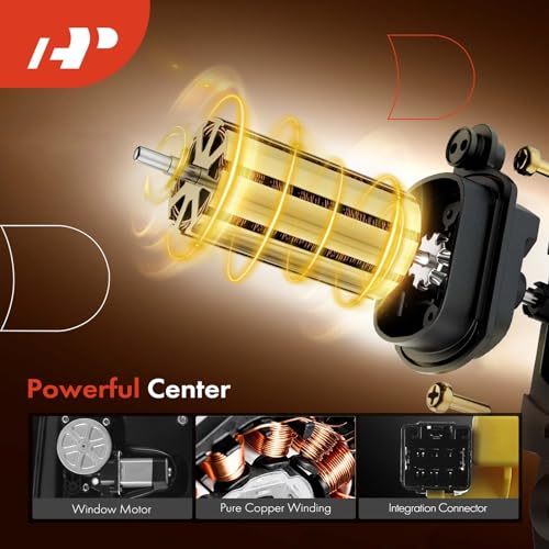 A-Premium Electric Power Window Regulator with Motor Compatible with Land Rover LR2 2008-2015 Sport Utility Front Right Passenger Side - Image 4