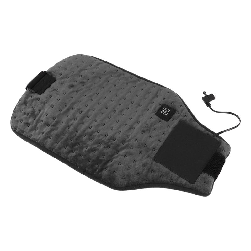 USB Powered Heated Waist Wrap Adjustable Temperature Fast Heating USB Heating Waist Wrap Heating Pad for Waist Neck Knee Dark Gray - Image 1