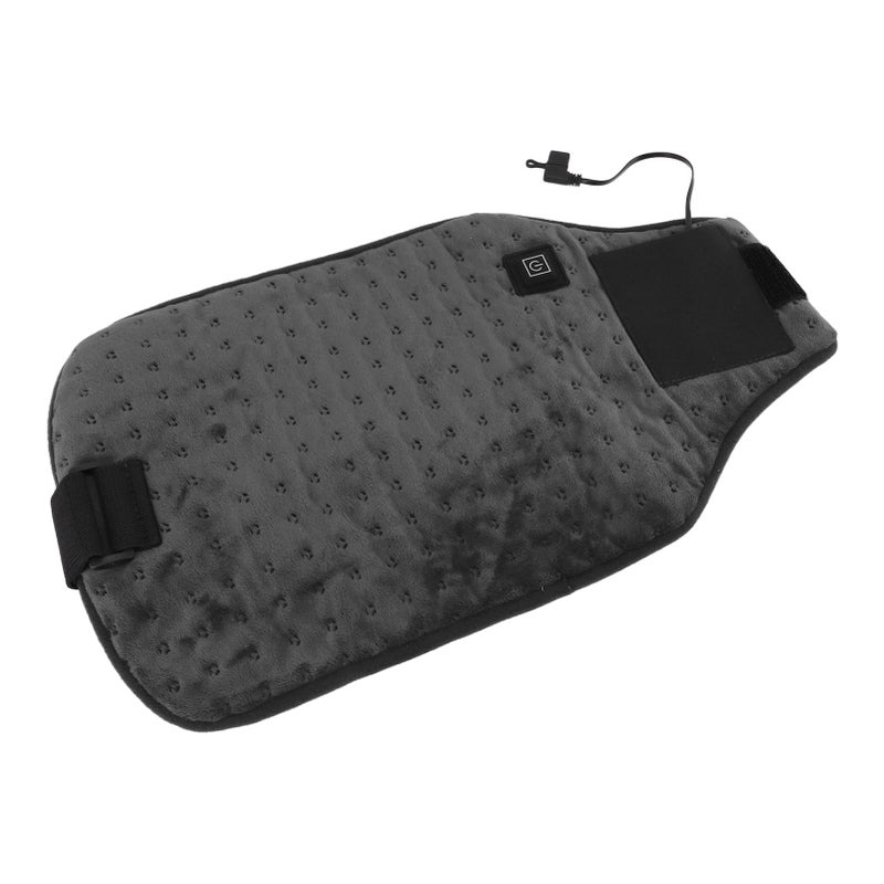 USB Powered Heated Waist Wrap Adjustable Temperature Fast Heating USB Heating Waist Wrap Heating Pad for Waist Neck Knee Dark Gray - Image 3