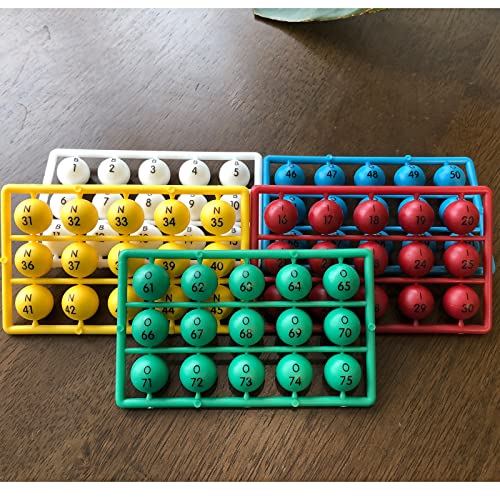 Yuanhe 35 Inch Bingo Balls for Standard Cages and Bingo Boards Easy Read 75 Count Perfect for PartiesBingo Nights RafflesLost Bingo Ball Replacements - Image 5
