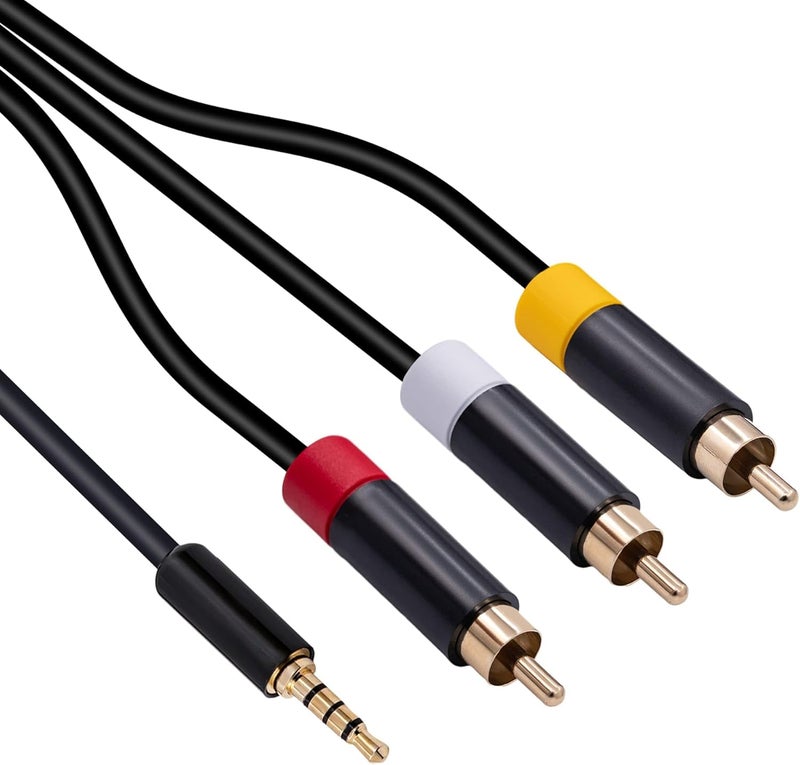Gam3Gear 1.8M Audio Video AV RCA Video Composite Cable Cord for Microsoft XBox 360 E - Image 1