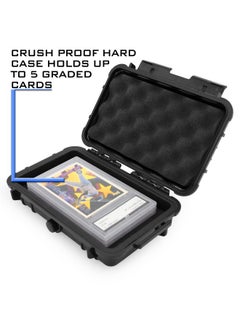 CASEMATIX Graded Card Storage Box Sports Trading Card Case Compatible With Up 3 Bgs 5 Psa Card Graded Sports Card Slabs - Airtight, Waterproof With Moisture And Dust Protection  - Image 2