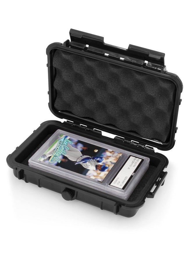 CASEMATIX Graded Card Storage Box Sports Trading Card Case Compatible With Up 3 Bgs 5 Psa Card Graded Sports Card Slabs - Airtight, Waterproof With Moisture And Dust Protection  - Image 1