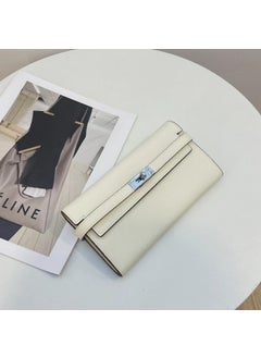 h-Jia Kelly woc long wallet 2023 new womens bag Korean-style mini shoulder messenger bag Womens Small bag mobile phone bag White